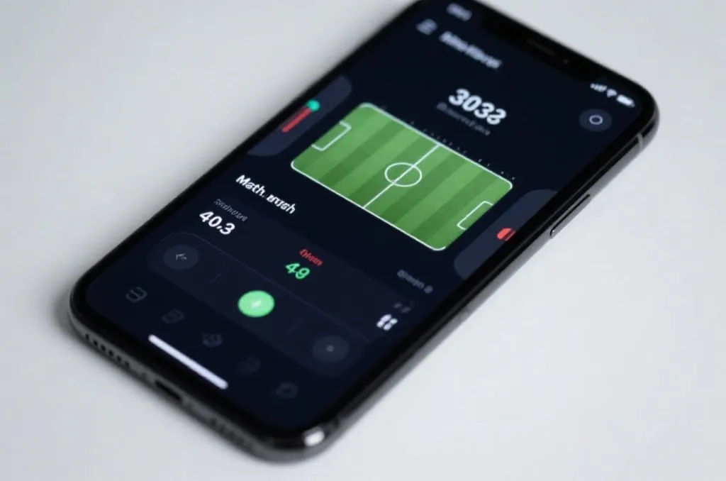 A clean and modern user interface of a mobile application showing real-time match scores